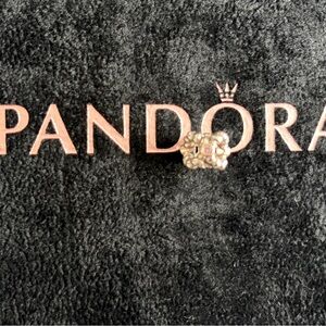 Pandora Gold and Pink Floral Charm